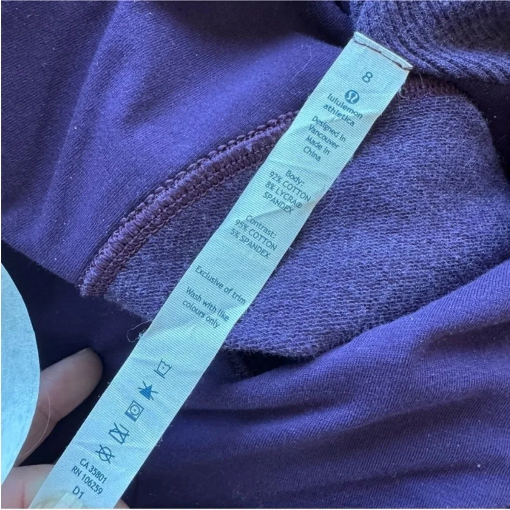 Lululemon Athletica Deep Purple Pea Coat